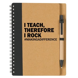 Notebook and Pen Set - I Teach Therefore I Rock