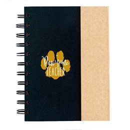 Spiral Notebook With Sticky Notes and Pen - Pawsome Teacher