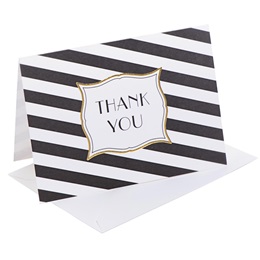 Striped Thank You Note Cards