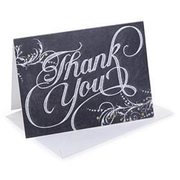Chalkboard Thank You Note Cards