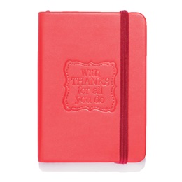 "Thanks for All You Do" Hard Cover Mini Journal