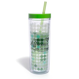 Color-changing Tumbler - Never Forget the Difference You've Made