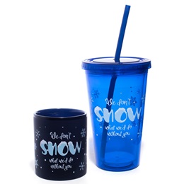 Mug and Tumbler Gift Set - We Don't Snow