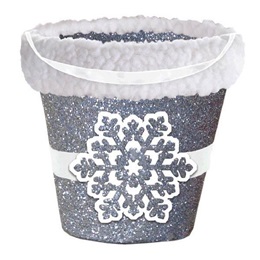 Glitter Snowflake Pail