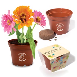 Zinnia Flowers Custom Planter Kit