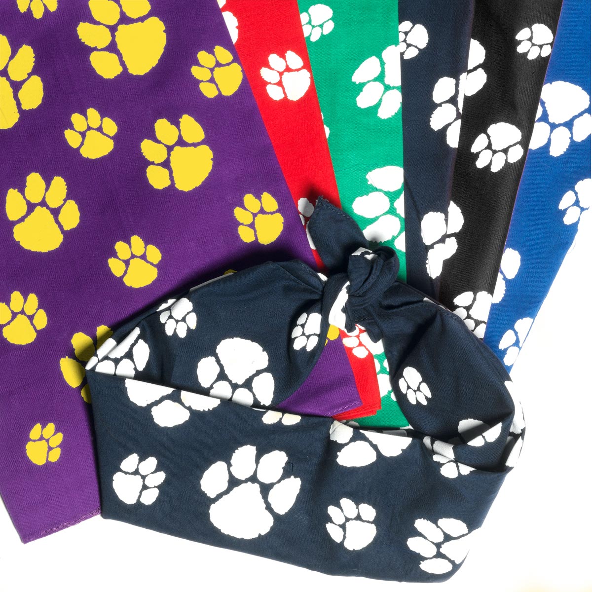 paw print bandana