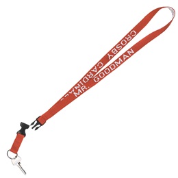 Personalized Neck Strap With Split Ring and Take-Apart Buckle