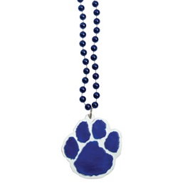 Blue Paw Medallion Necklace