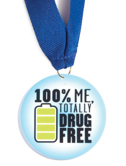 100% Me Totally Drug Free_Medallion