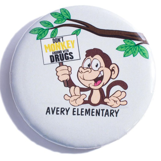 Don't Monkey Around with Drugs_Button