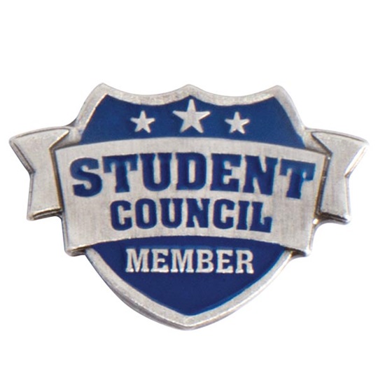 Student Council lapel pin for elementary students