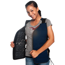 cold vest accessory for mascot costume